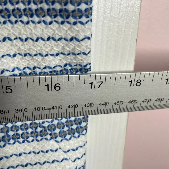 Tommy Hilfiger Dress Womens 10 White Blue Stripe Sheath Sleeveless - Picture 6 of 7